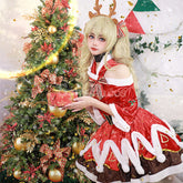 【In Stock】Game Genshin Impact Barbara Gunnhildr Christmas Cosplay Costume